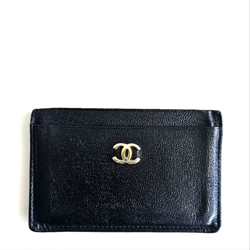 Chanel Black Card Holder
